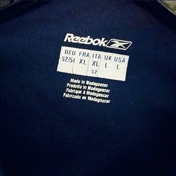Reebok Men's Polo Short sleeves Navy Blue Size L - Picture 6 of 8